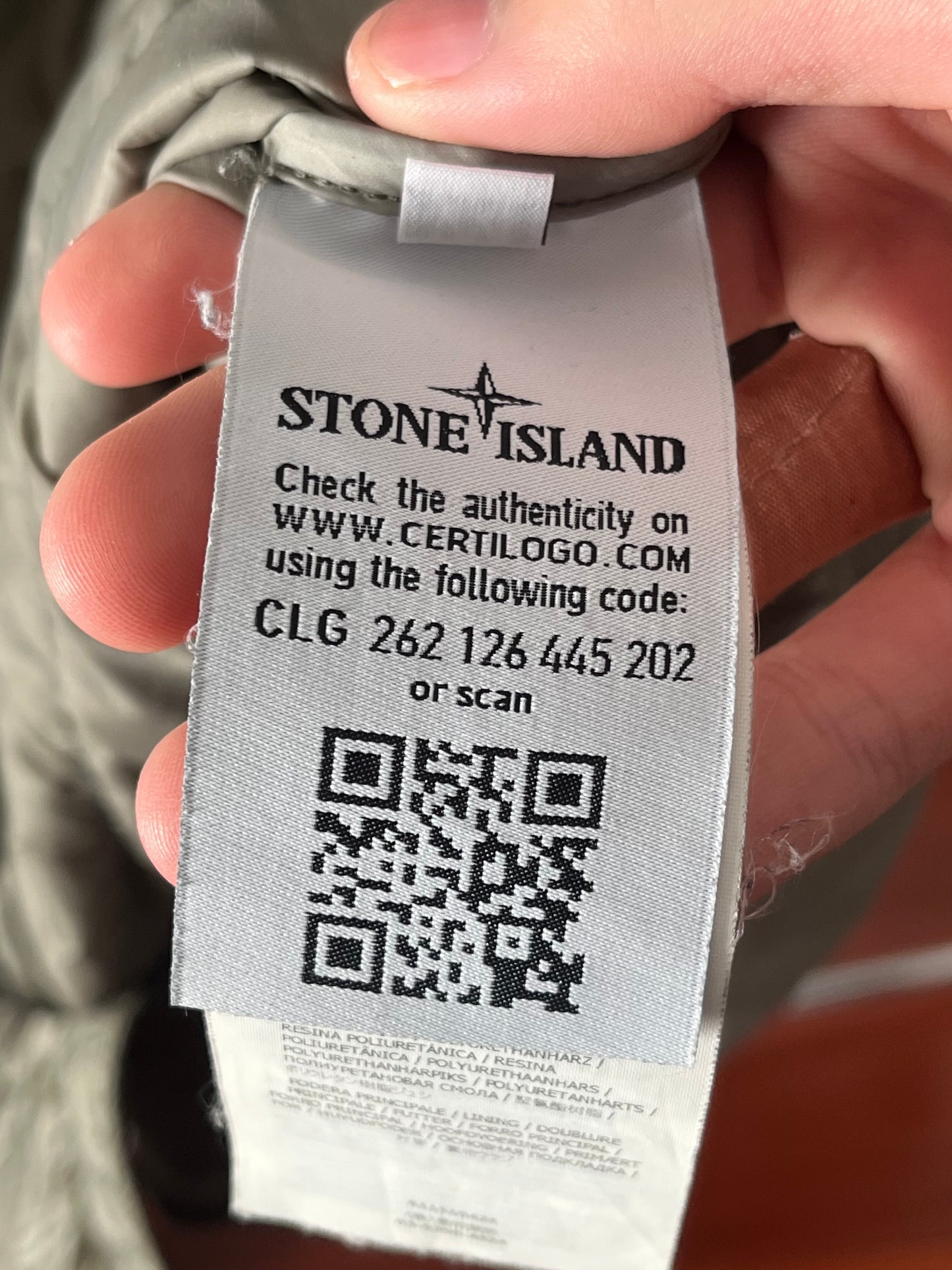 Abrigo Stone Island "2014 Green Khaki Quitted Puffer"