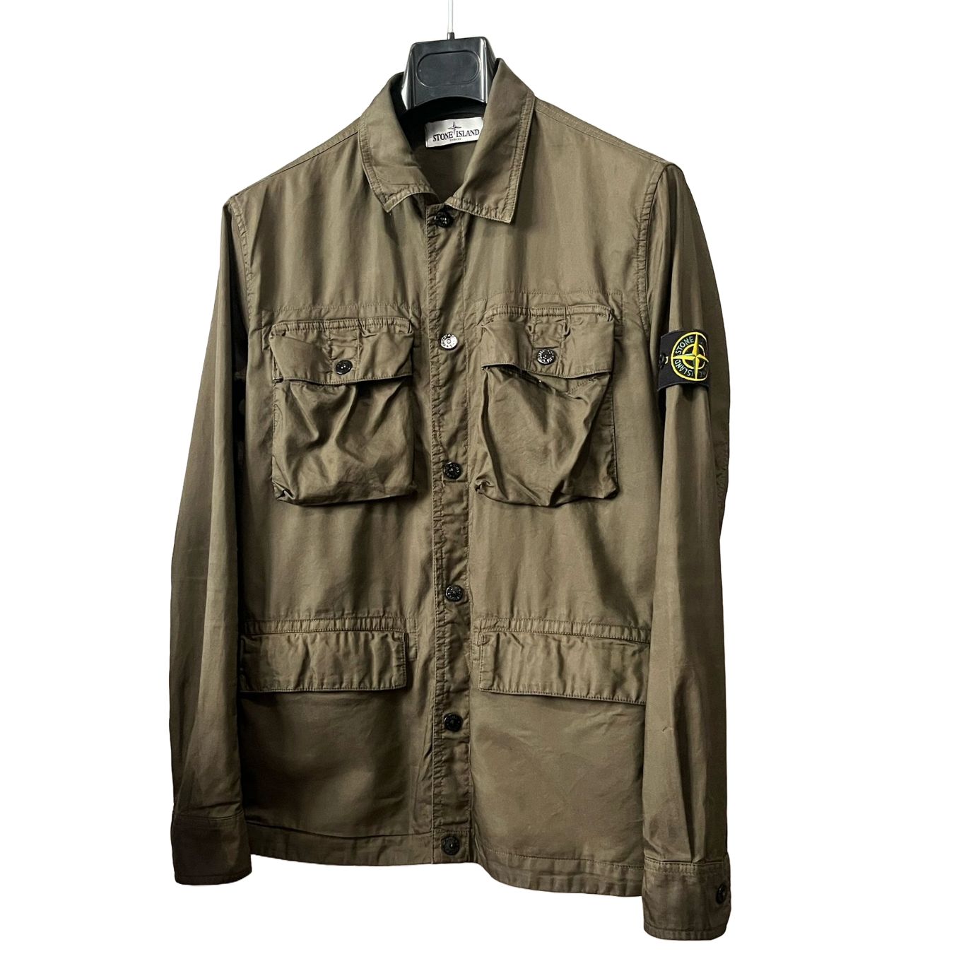 Sobrecamisa Stone Island Multibolsillo Garment Dyed