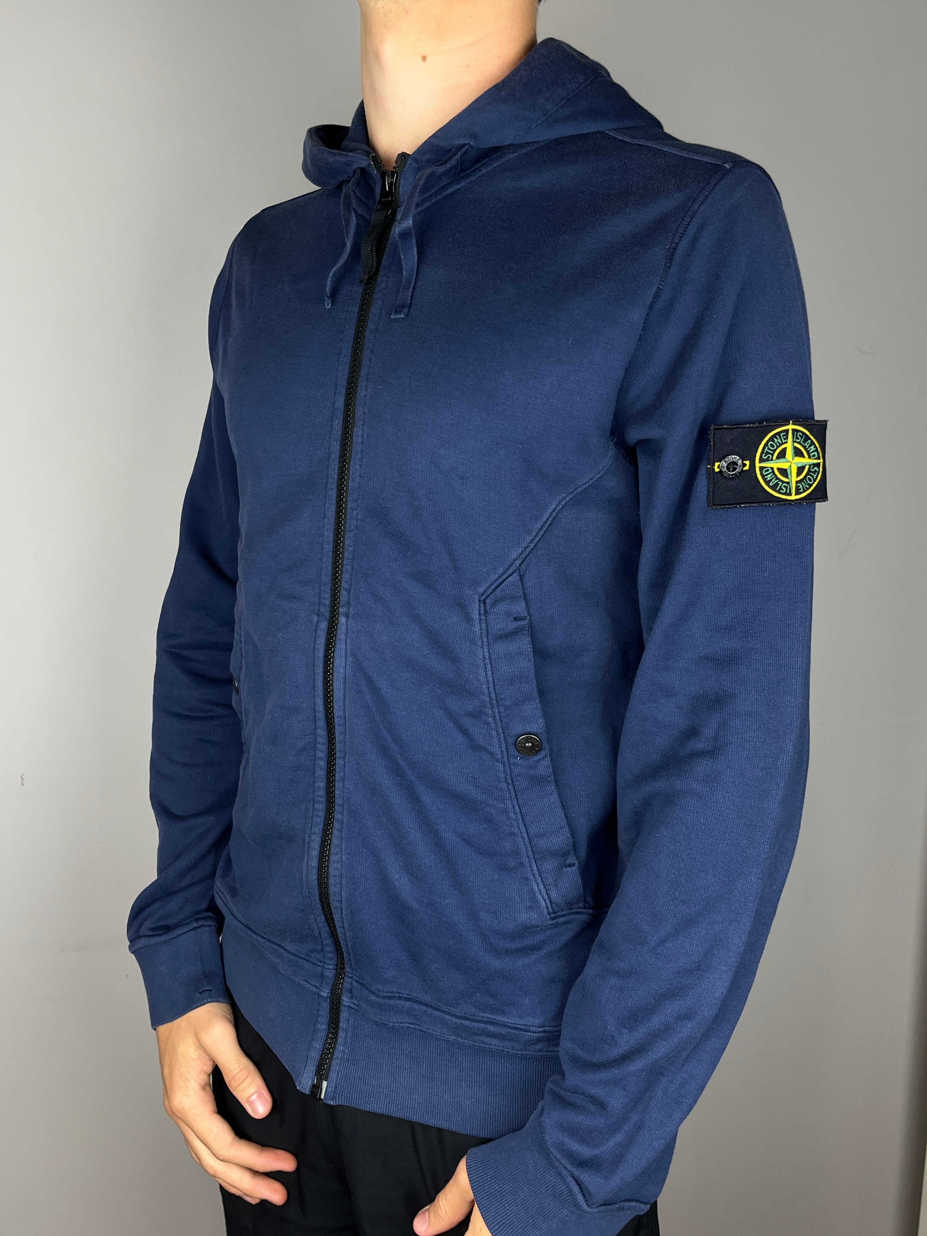 Sudadera Con Capucha y Cremallera Stone Island - Talla M