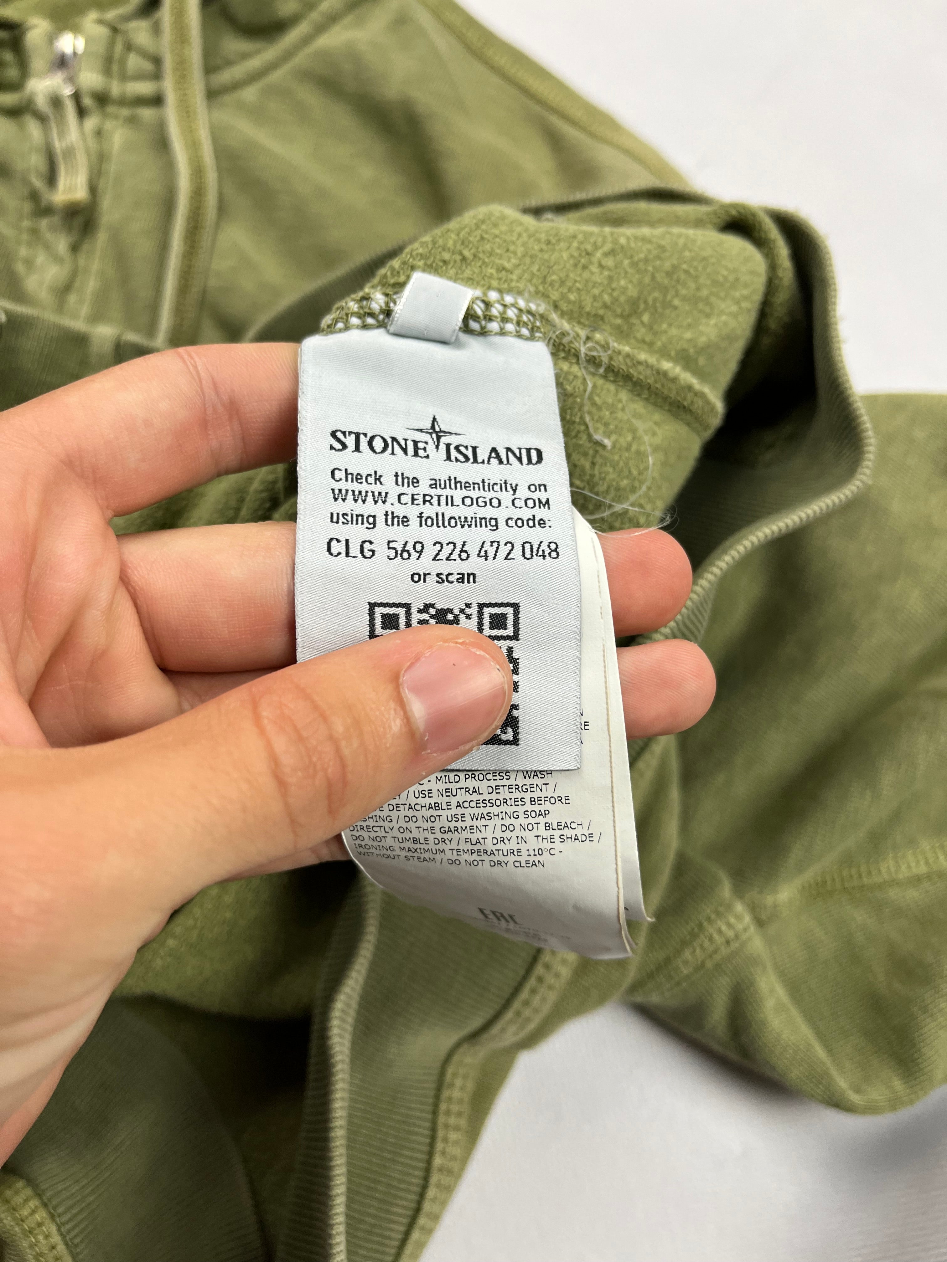 Sudadera con Capucha y Cremallera Stone Island