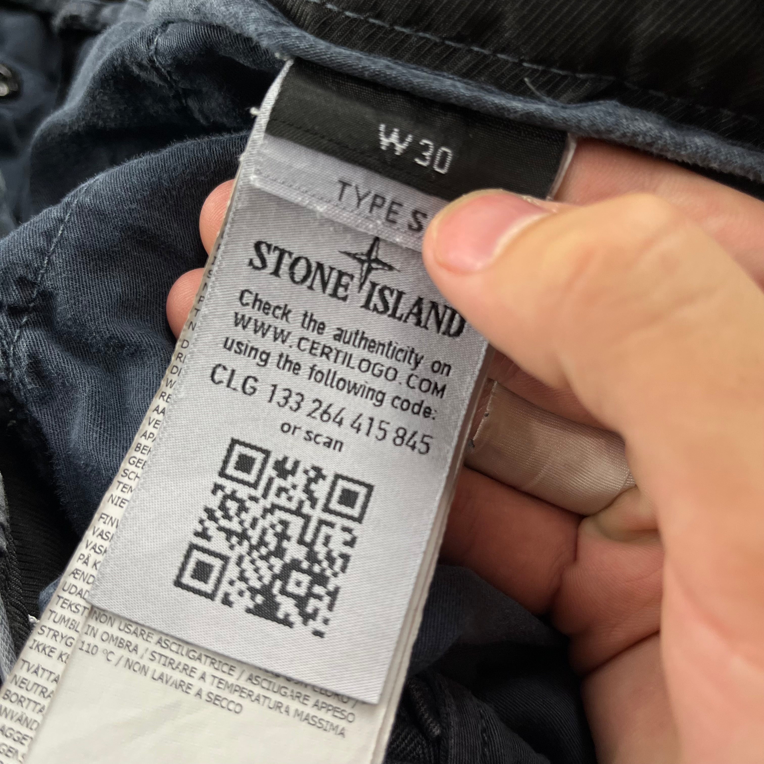 Pantalón Cargo Stone Island - Talla W30