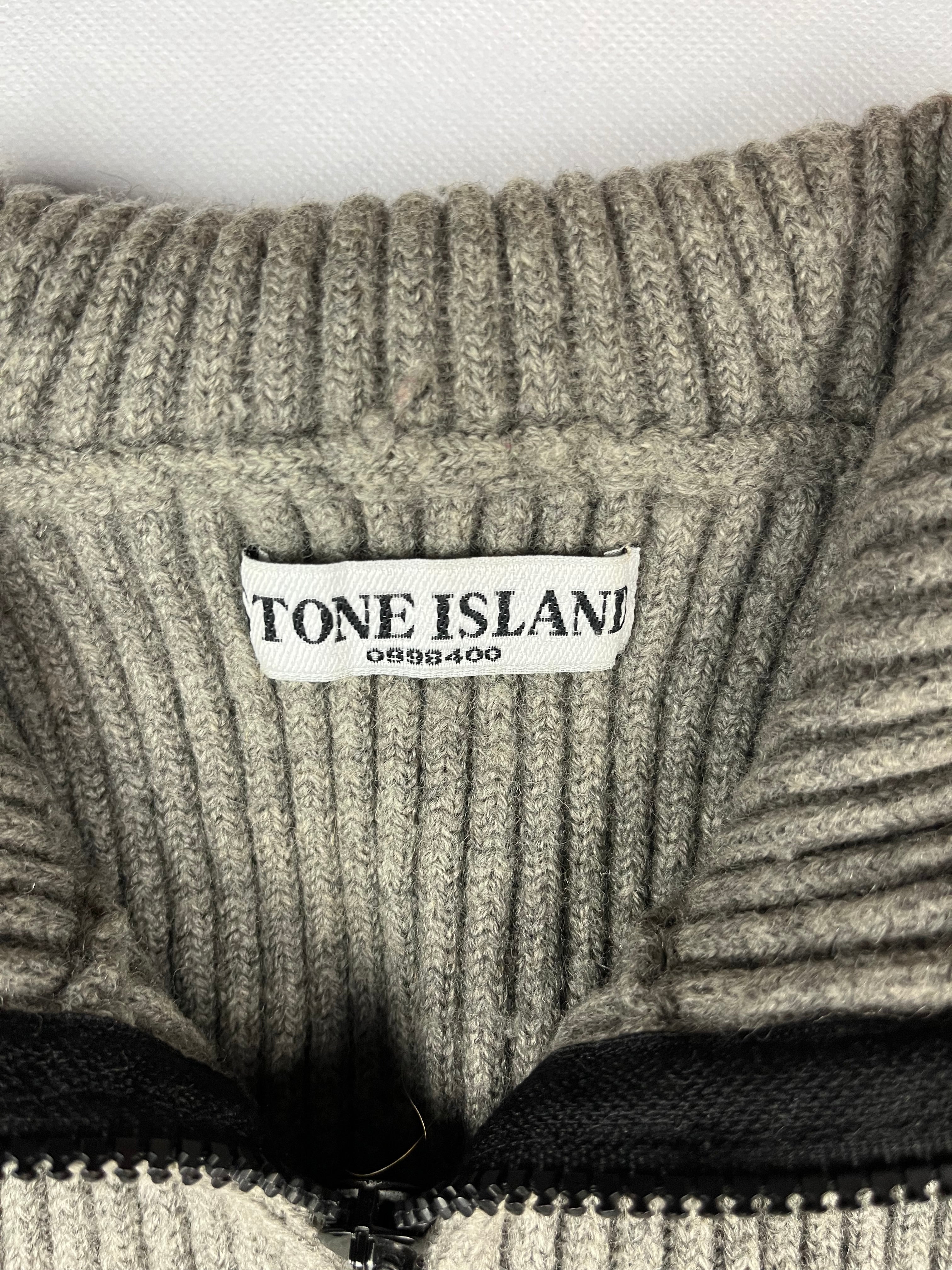 Jersey Zip Up Cuello Alto Stone Island