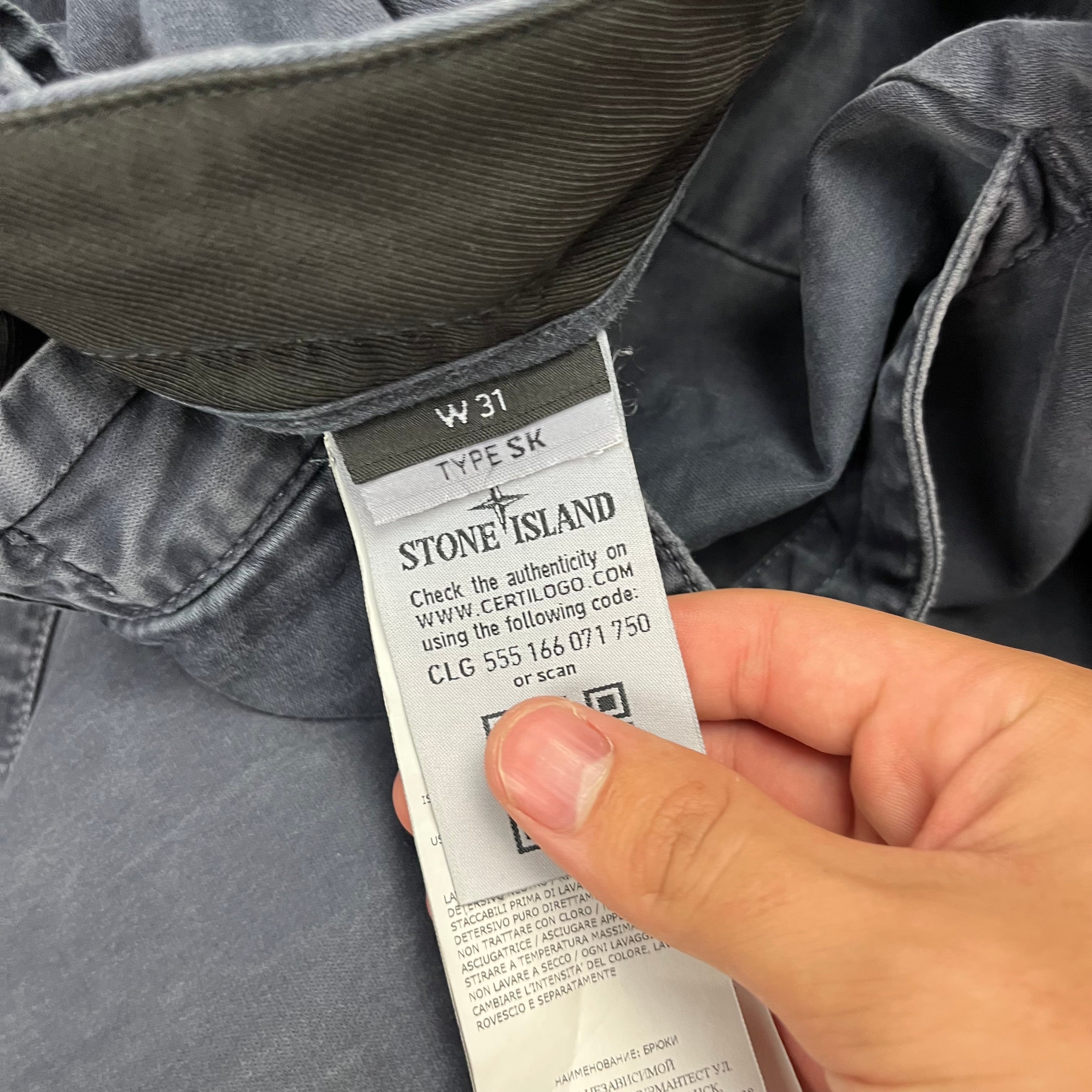 Pantalón Cargo Stone Island - Talla W31