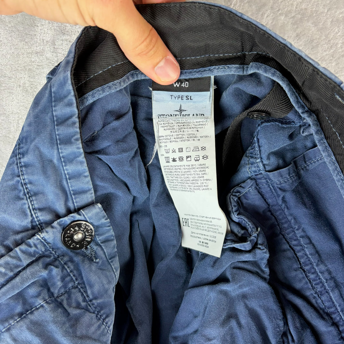 Bermudas Cargo Stone Island - Talla W40