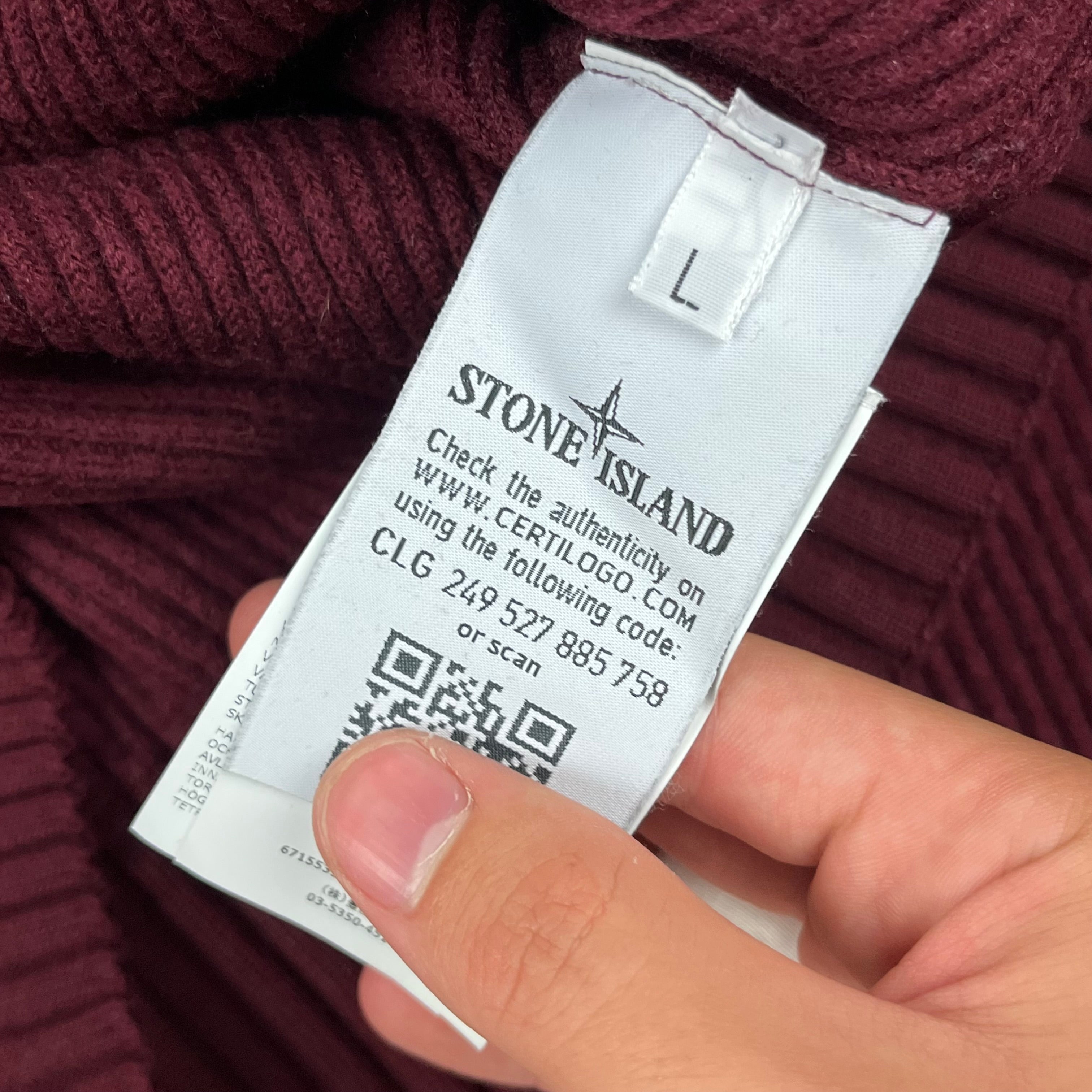 Jersey Cuello Alto Stone Island - Talla L