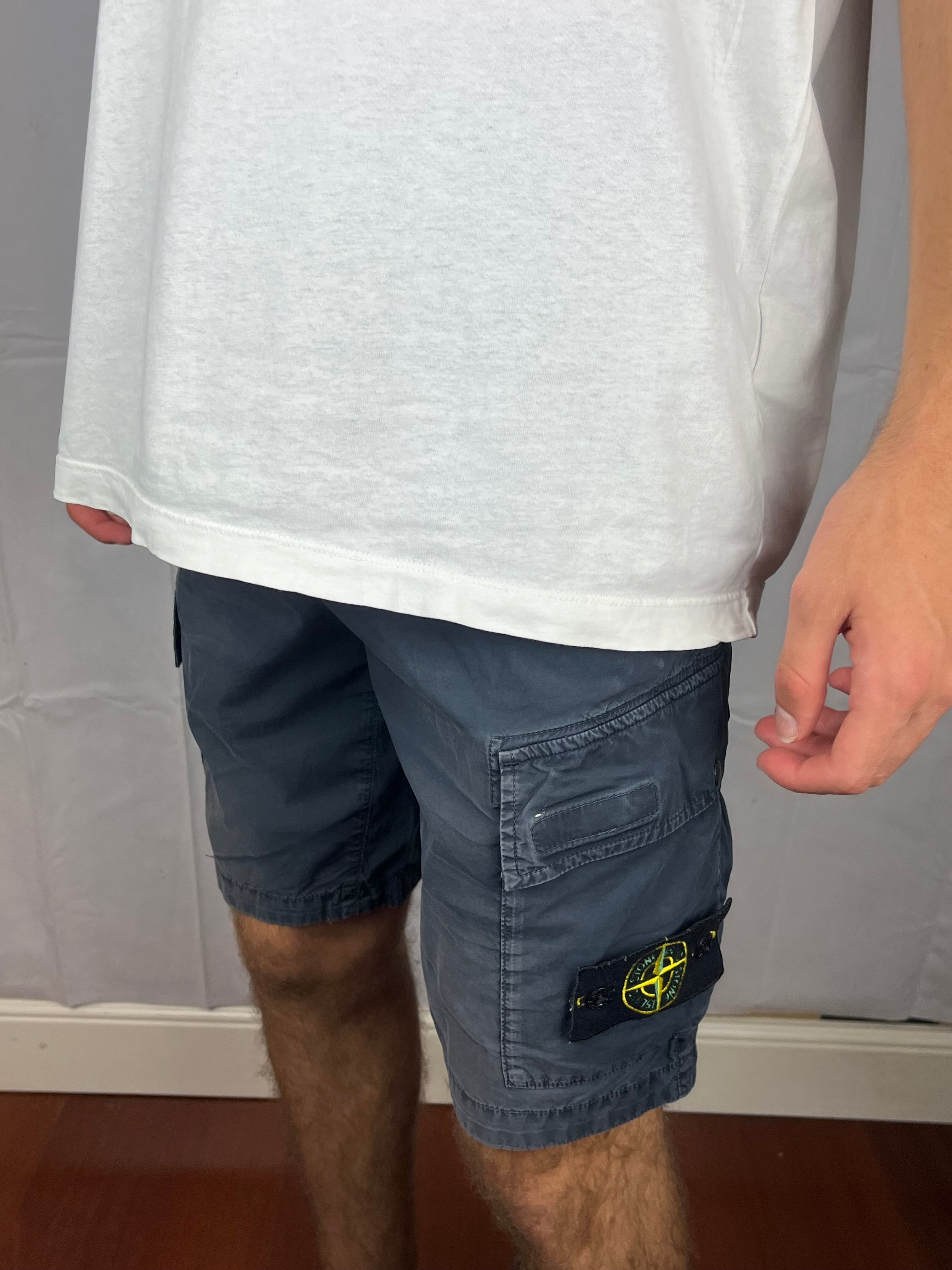 Pantalón Cargo Corto Stone Island - Talla W28