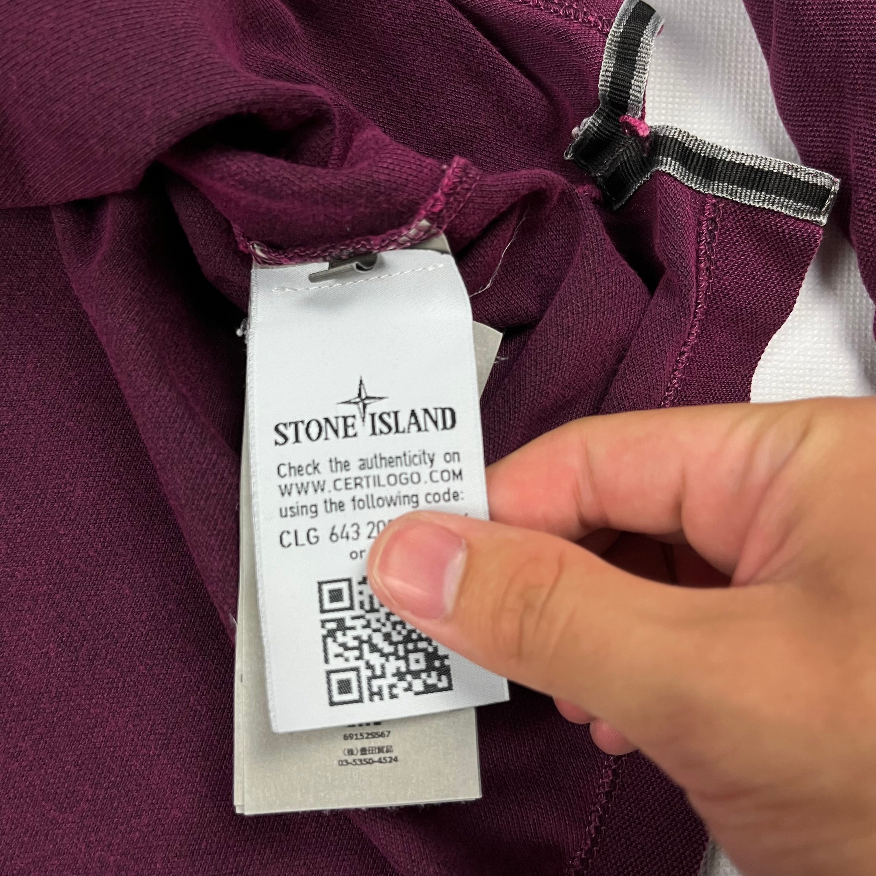 Polo Manga Larga Stone Island - Talla L