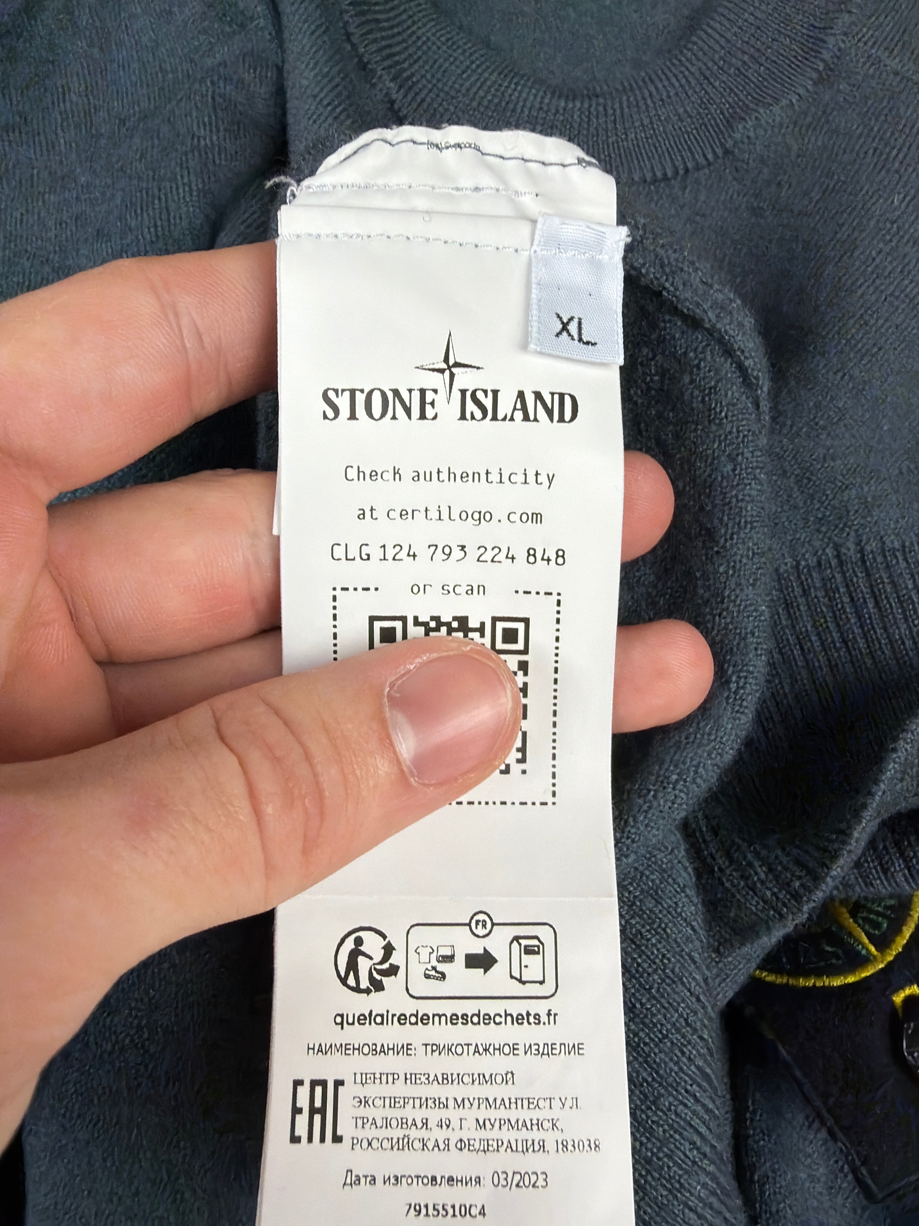 Jersey Stone Island - Talla XL (Es como M)