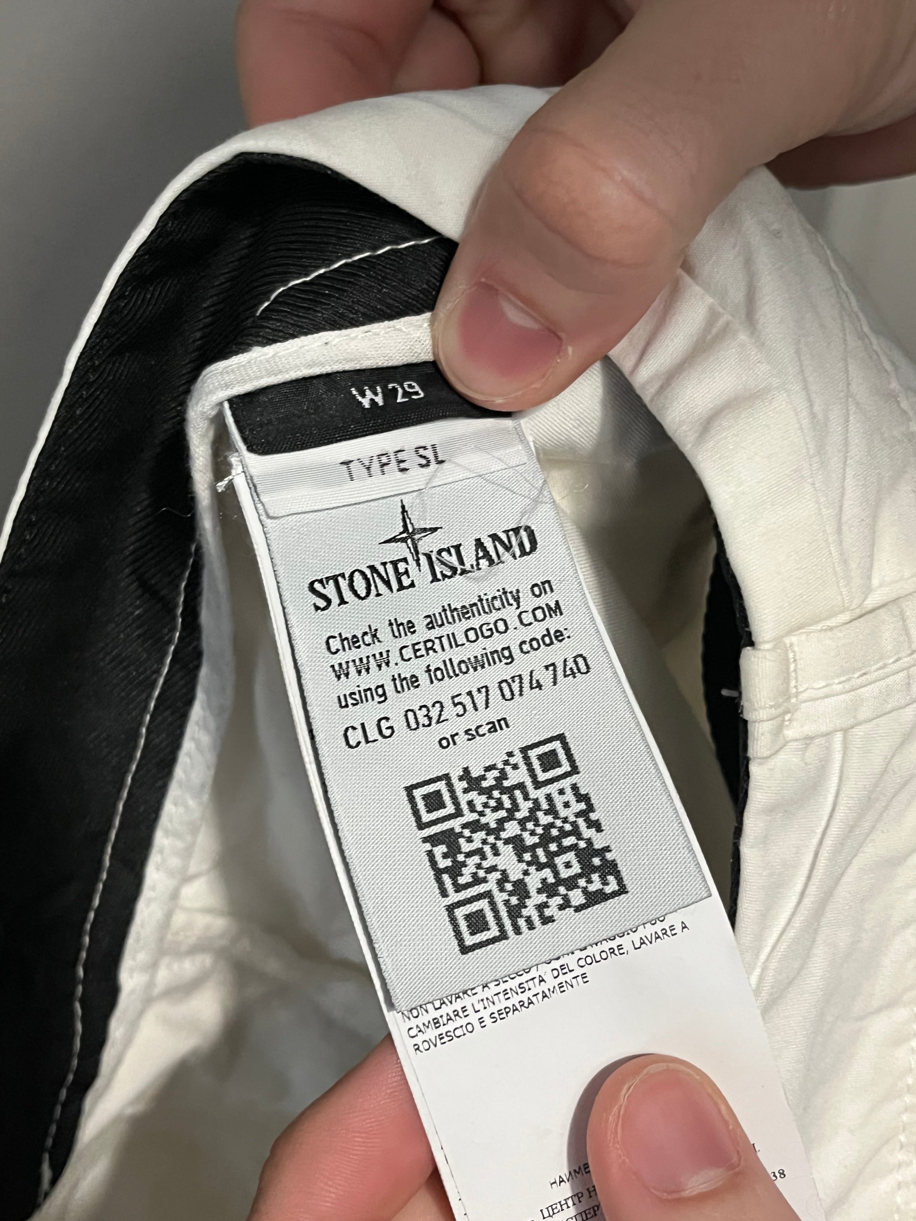 Pantalones Cargo Blancos Stone Island