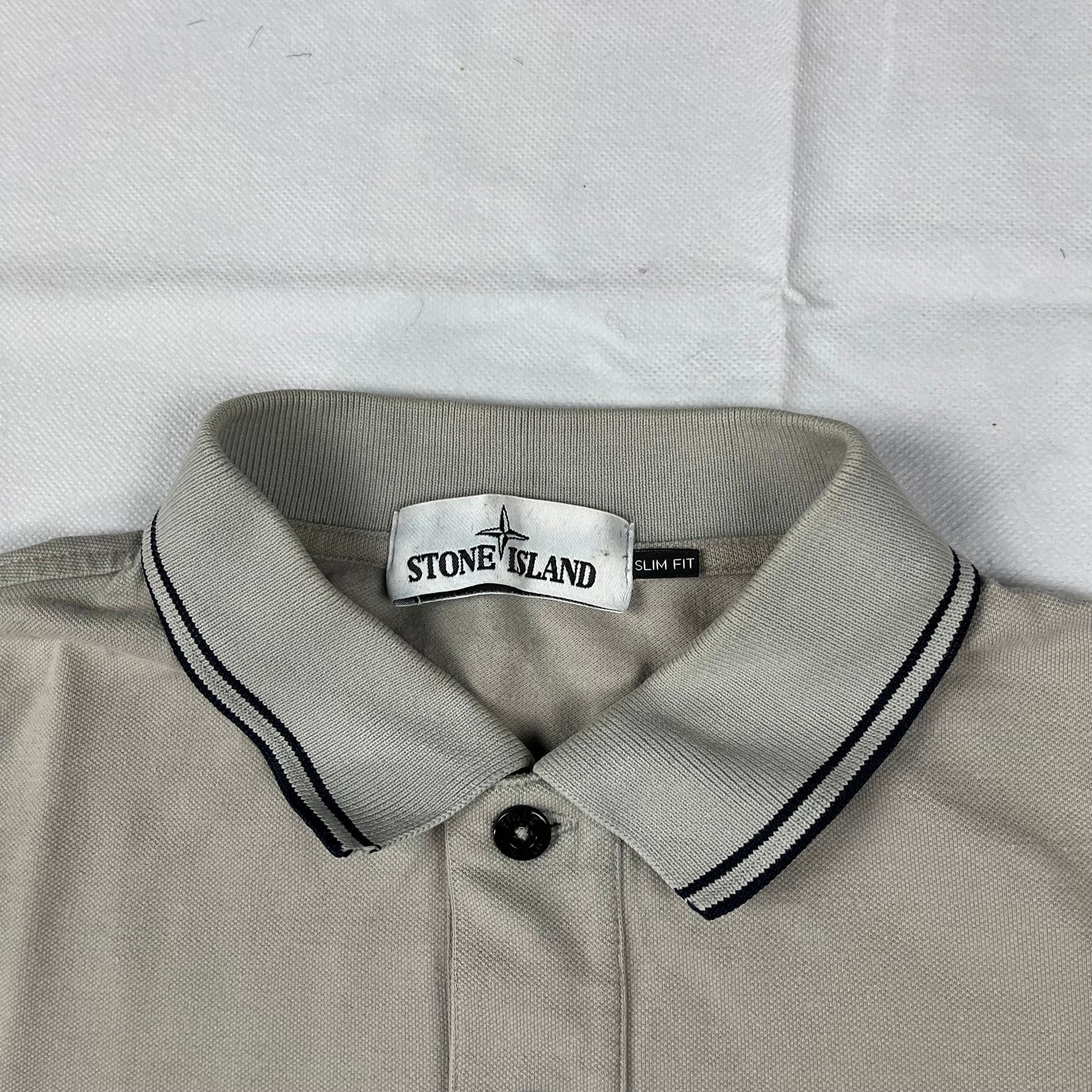 Polo Manga Larga Stone Island - Talla XL