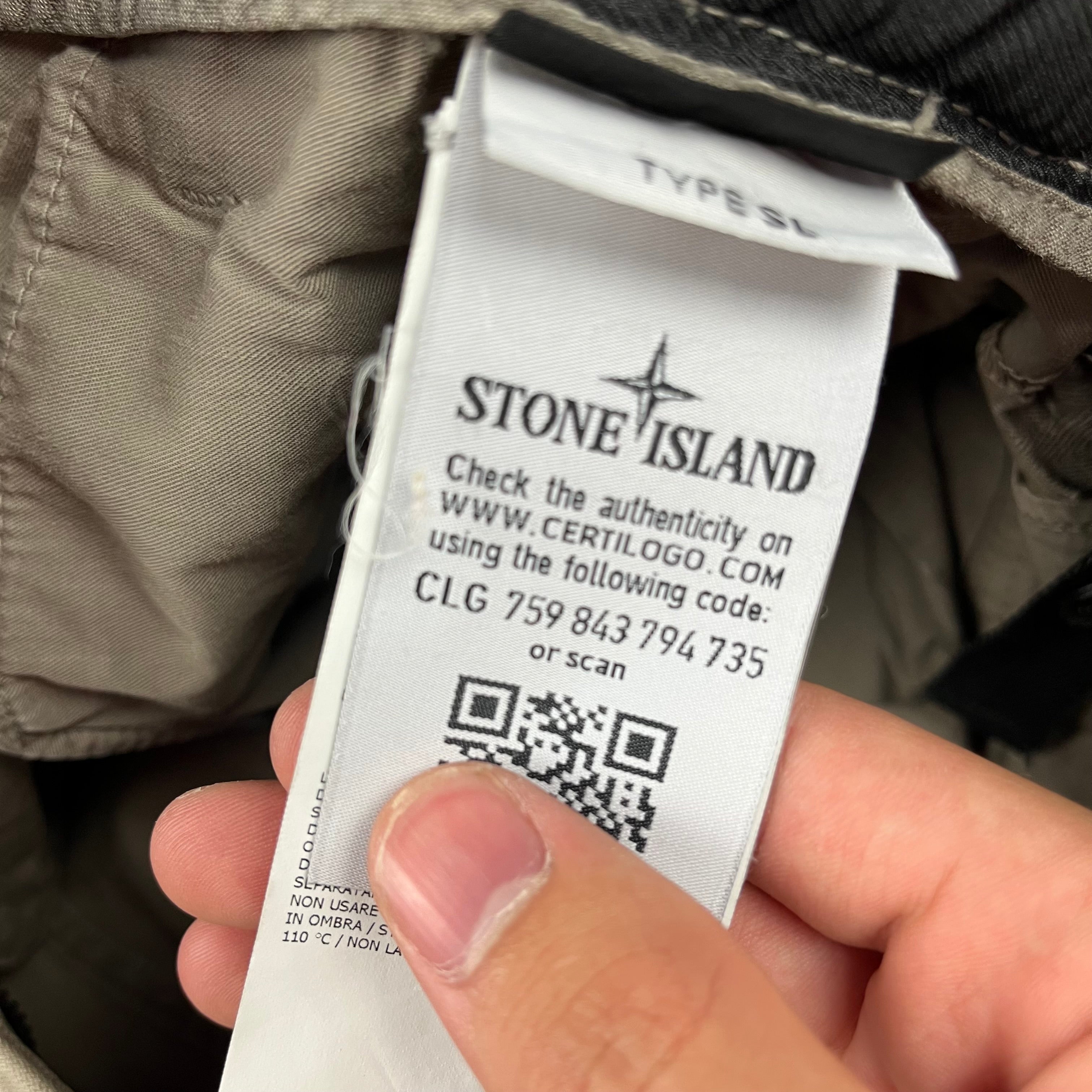 Pantalón Cargo Stone Island - Talla W28