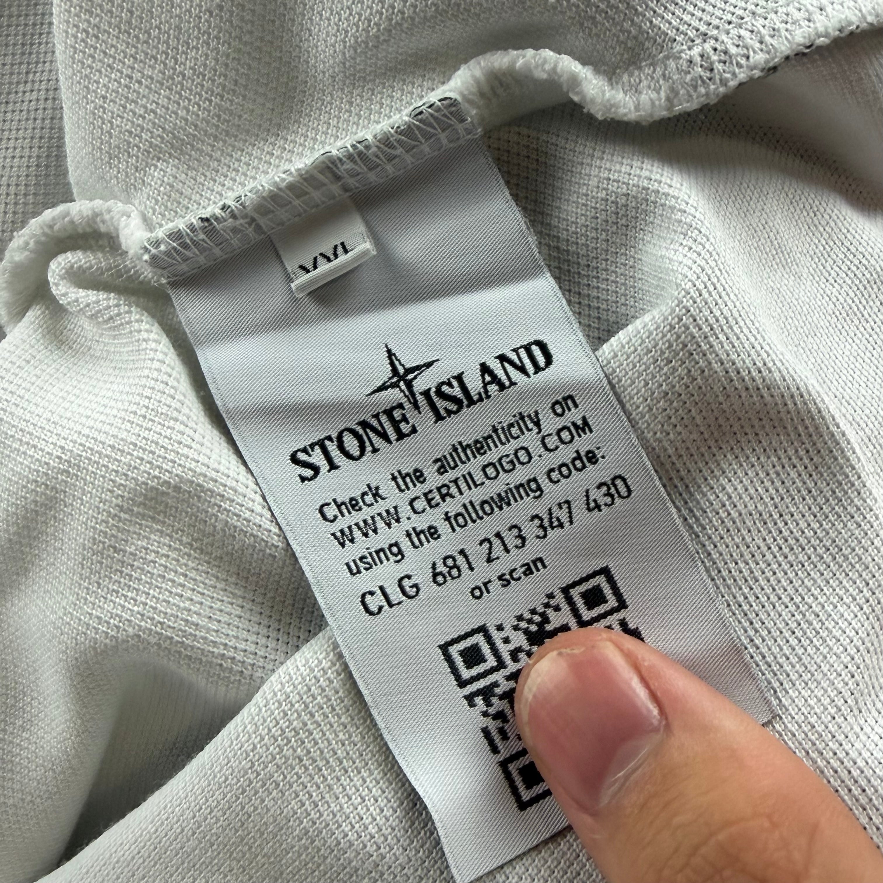 Polo Manga Larga Stone Island - Talla XXL