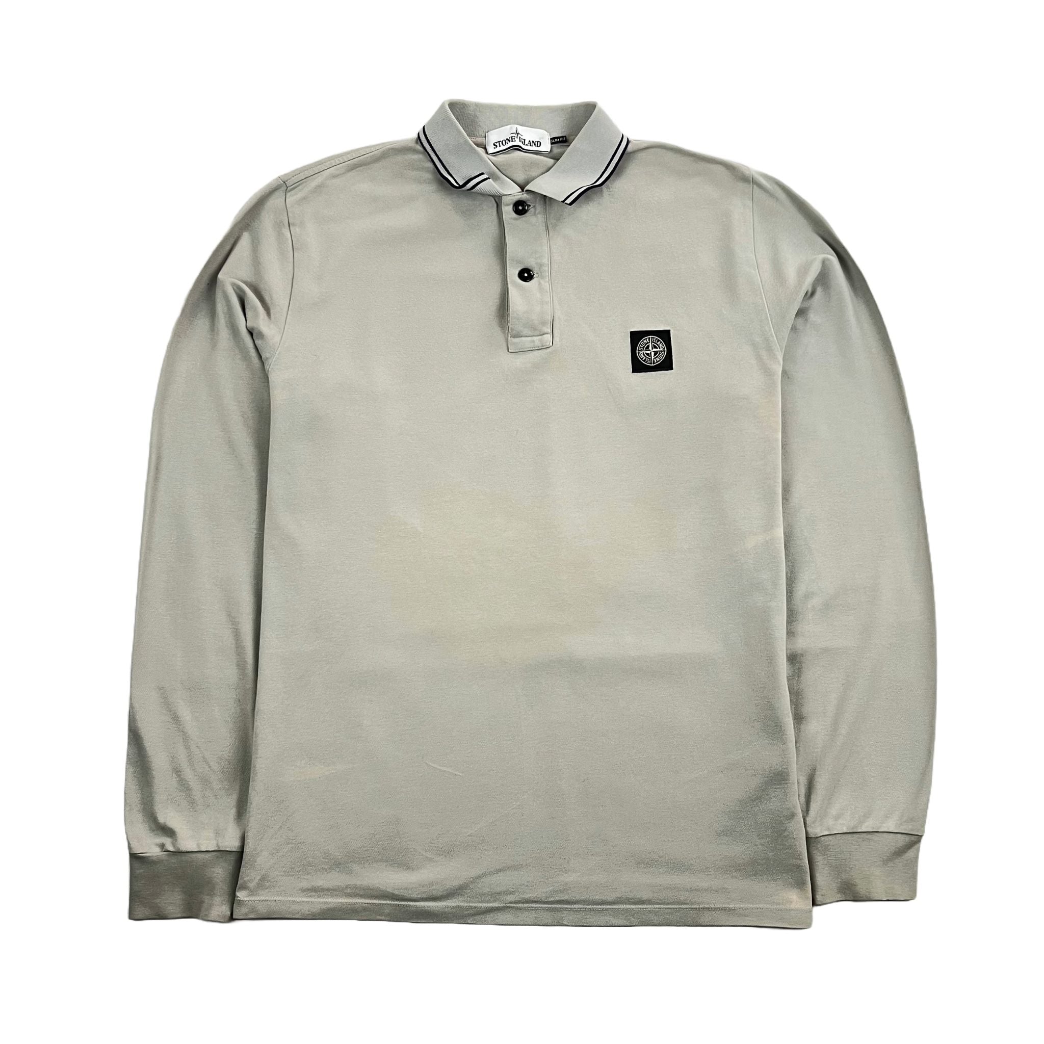 Polo Manga Larga Stone Island - Talla XL