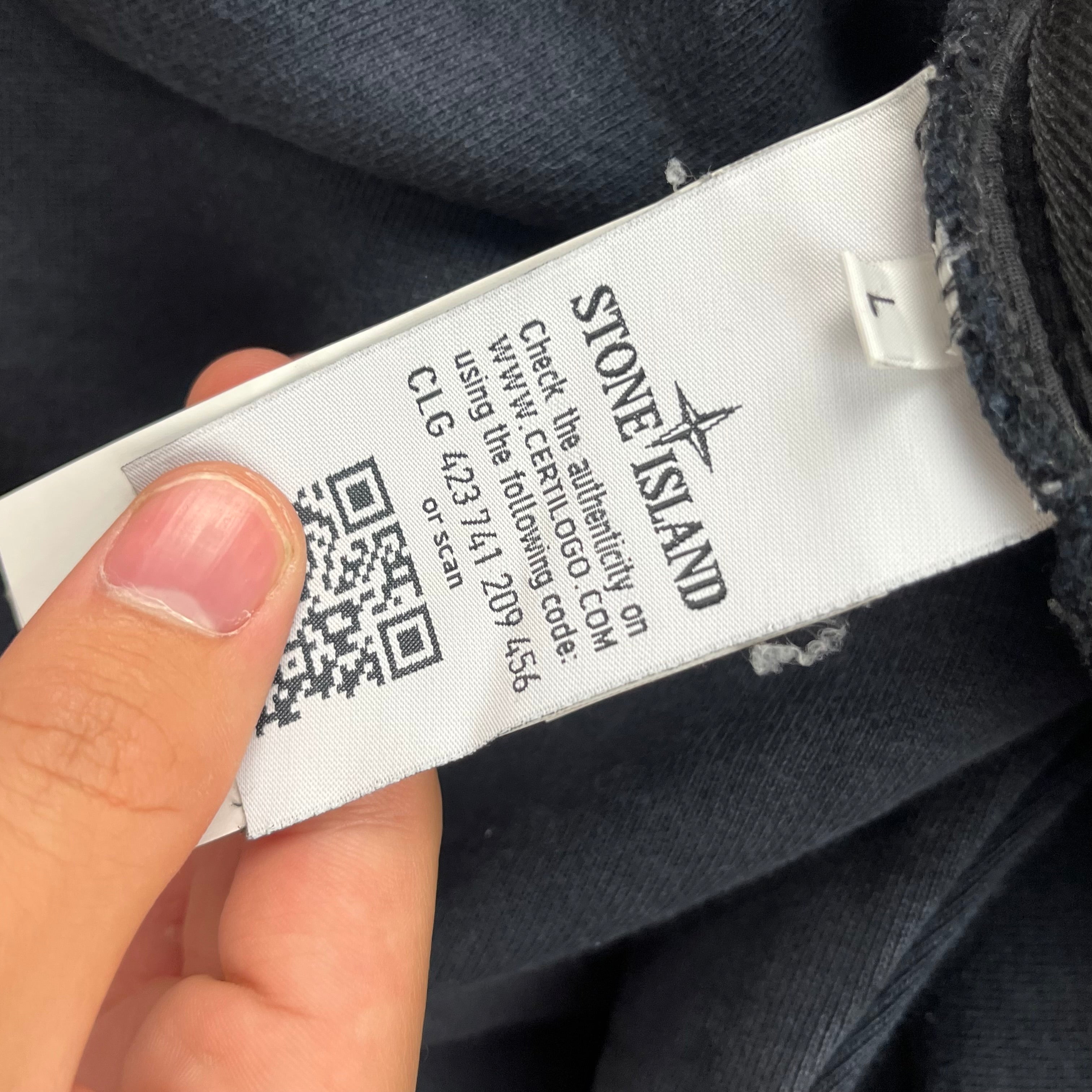 Sudadera sin Capucha Stone Island - Talla L