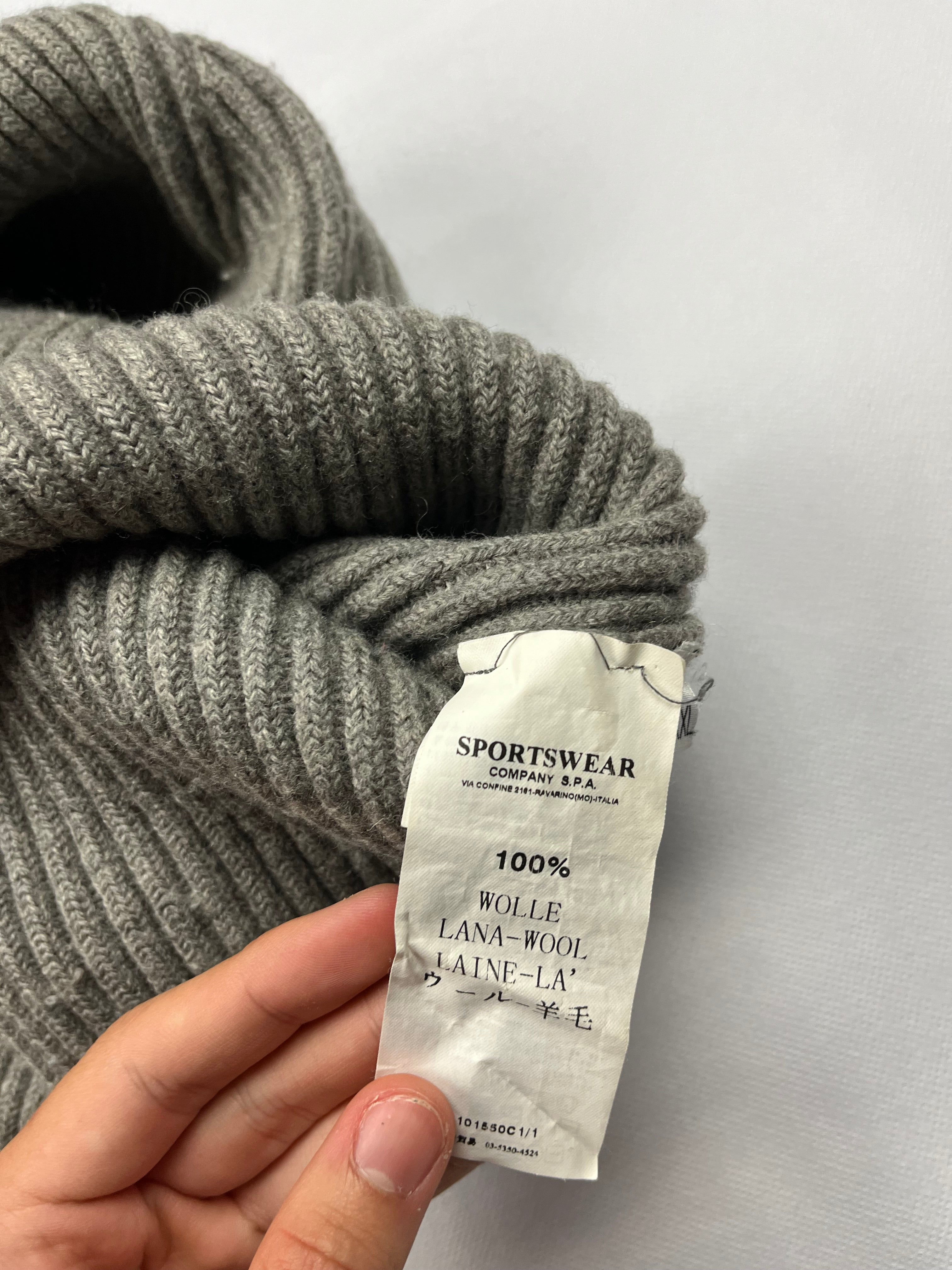 Jersey Zip Up Cuello Alto Stone Island