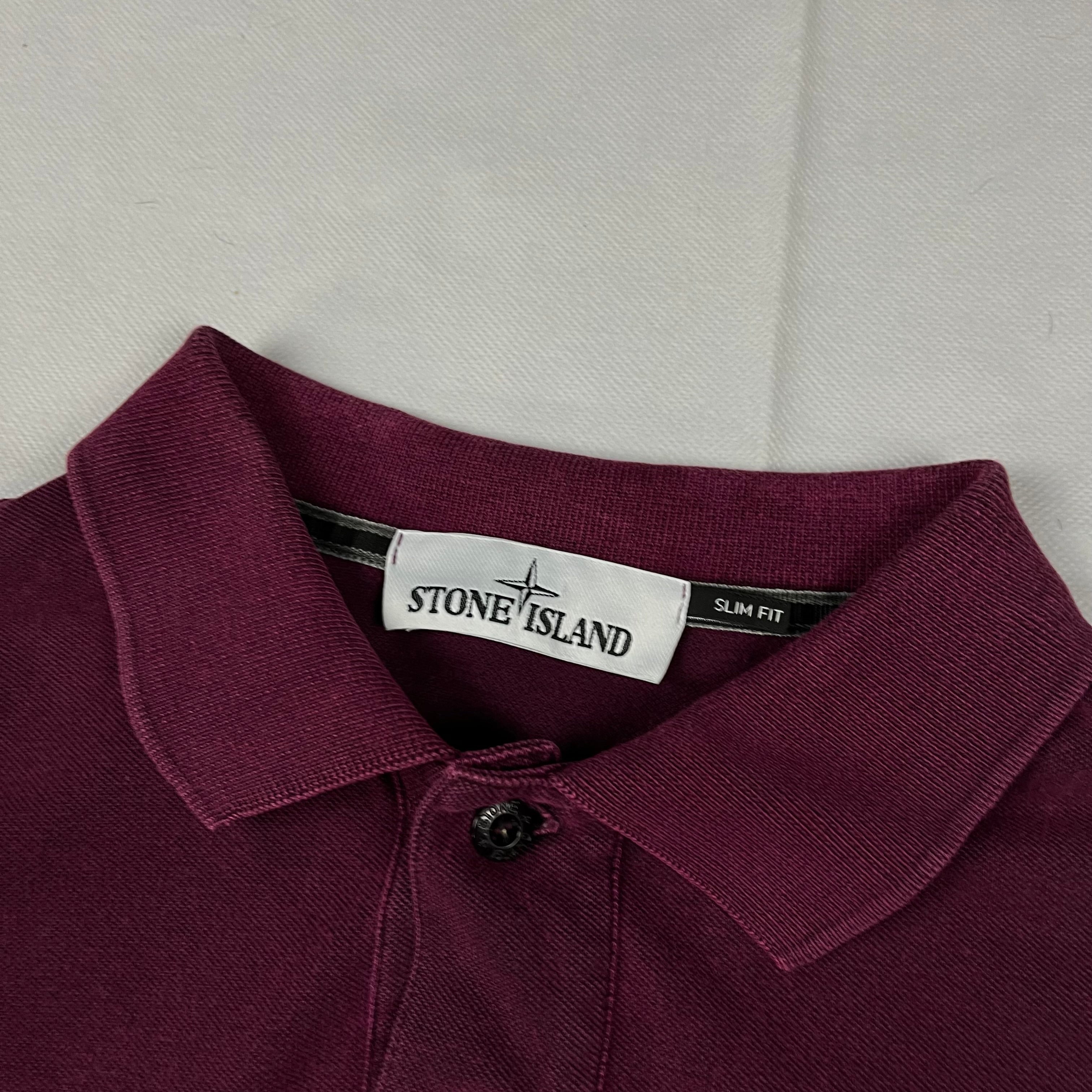 Polo Manga Larga Stone Island - Talla L