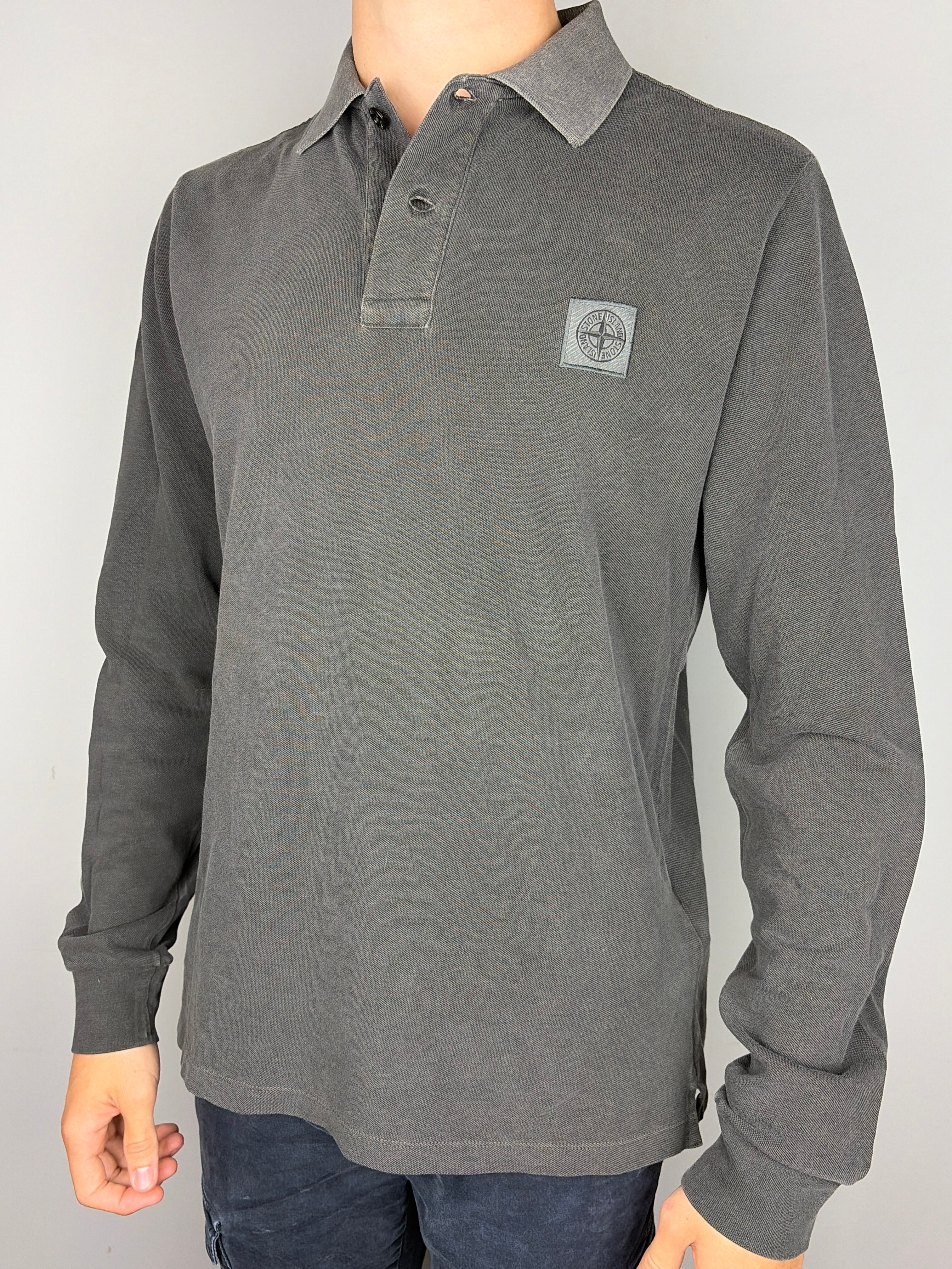 Polo Manga Larga Stone Island - Talla M