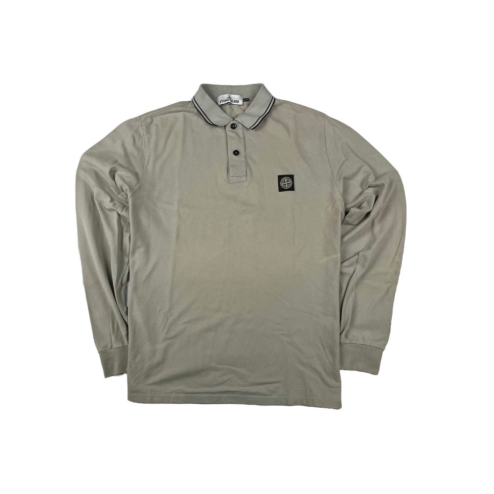 Polo Manga Larga Stone Island - Talla XL