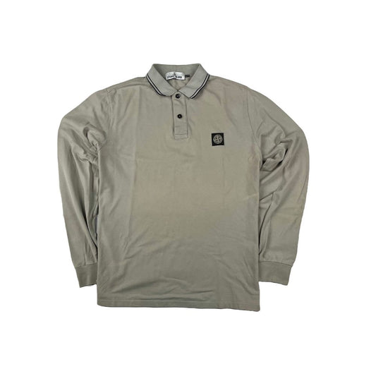 Polo Manga Larga Stone Island - Talla XL
