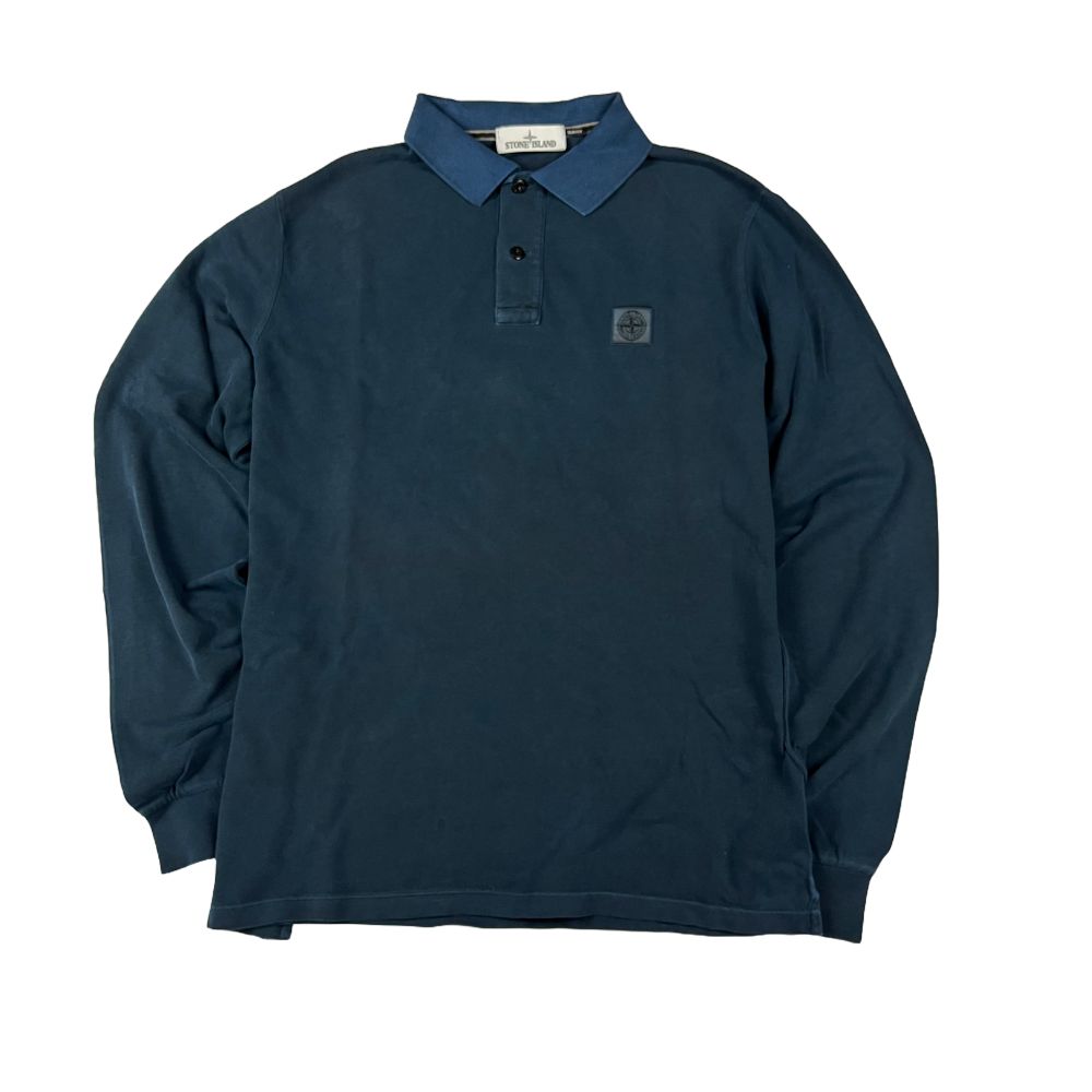 Polo Manga Larga Stone Island - Talla L