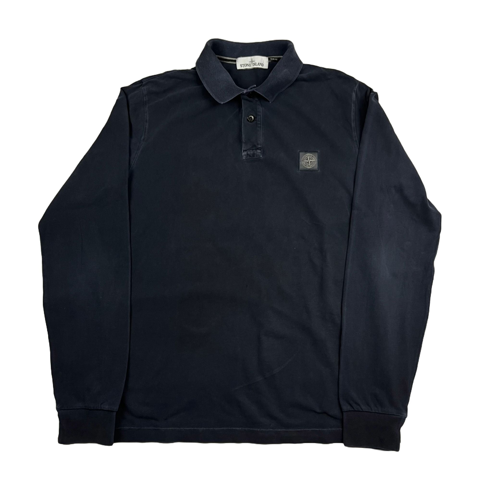 Polo Manga Larga Stone Island - Talla L