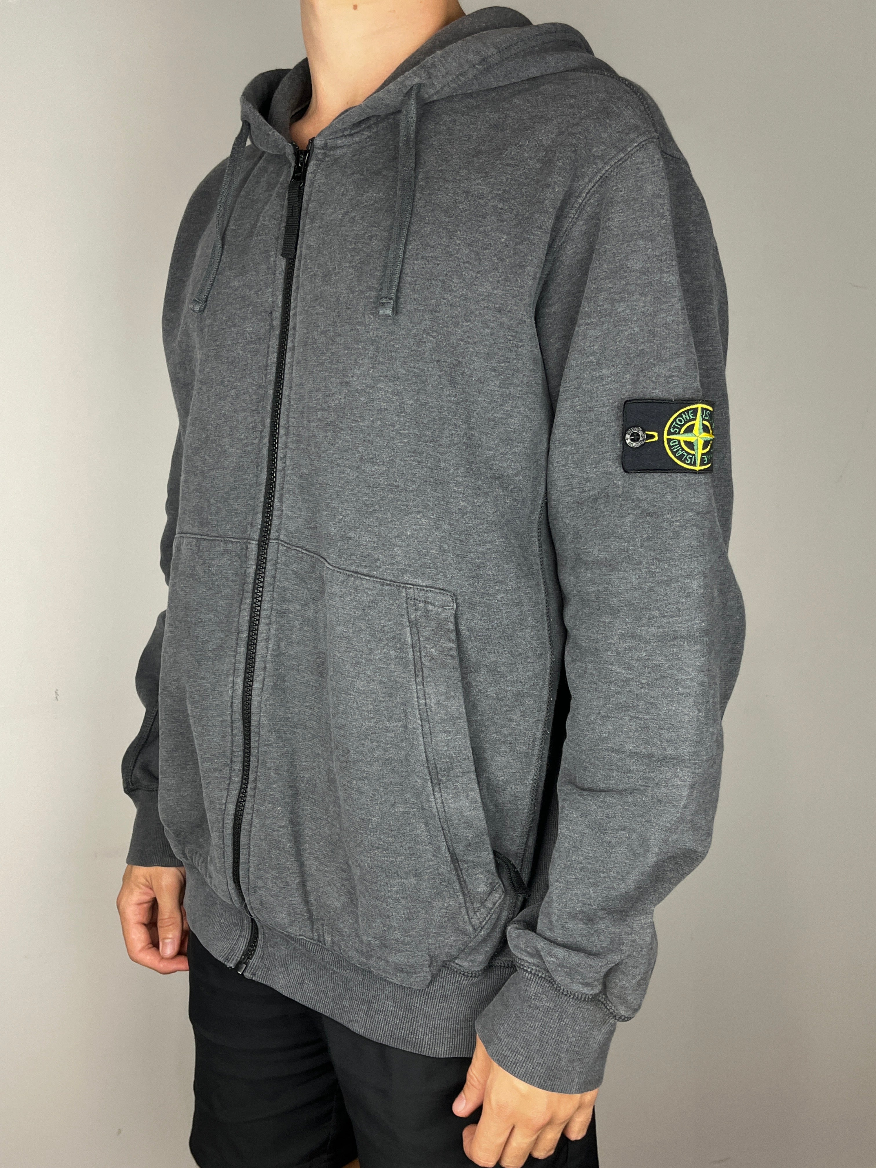 Sudadera con Capucha y Cremallera Stone Island - Talla XL