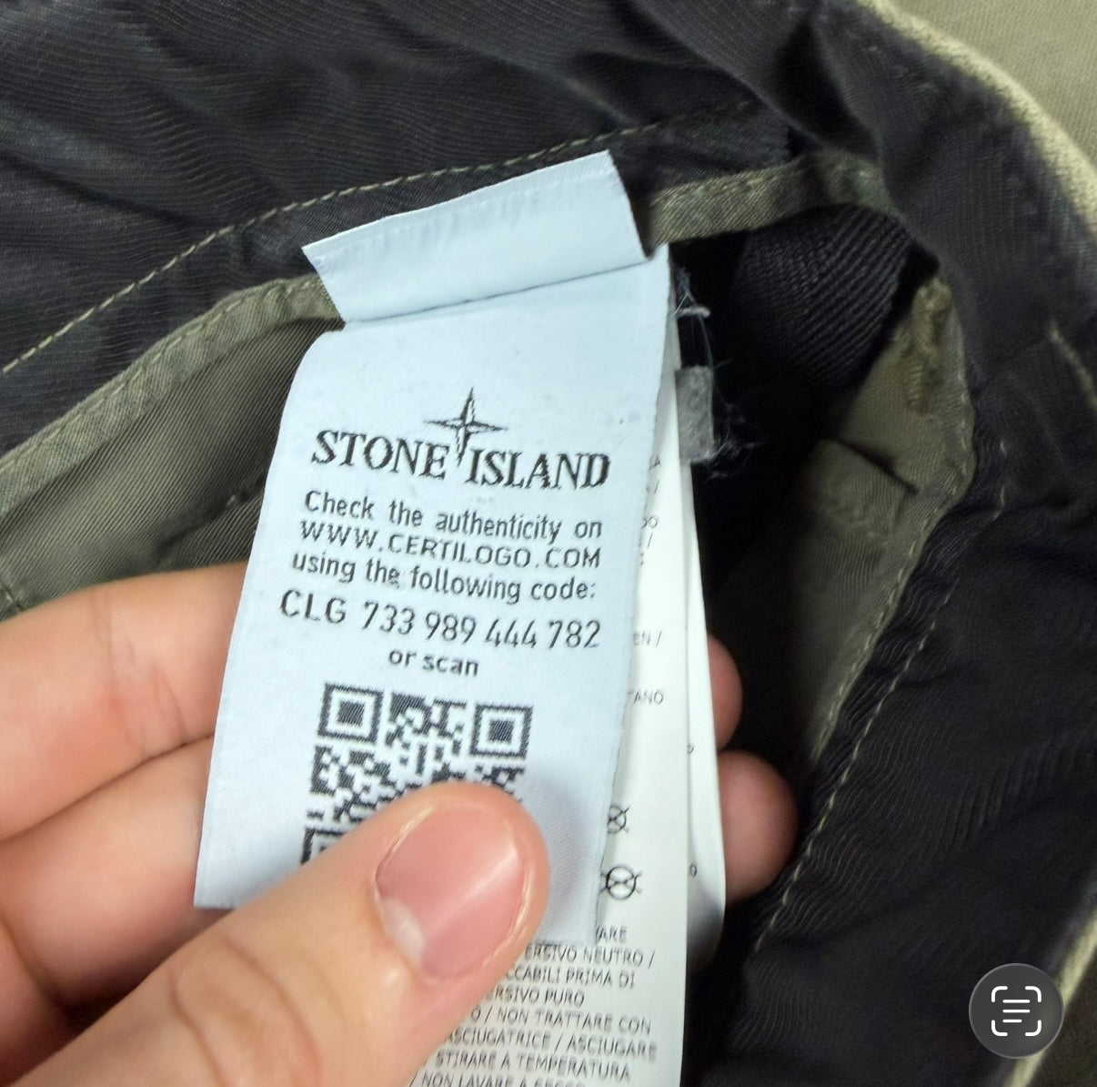 Pantalón Cargo Stone Island - Talla W30
